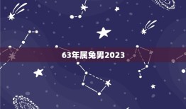 63年属兔男2023(兔年运势大介绍)