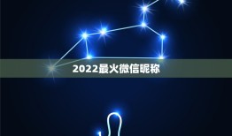 2022最火微信昵称，微信昵称最新最火2023