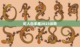 蛇人白羊座2023运势(事业上升期财运亨通)