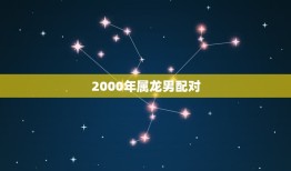 2000年属龙男配对(对象是谁)