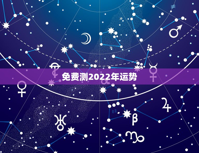 免费测2022年运势，2022紫微斗数运势