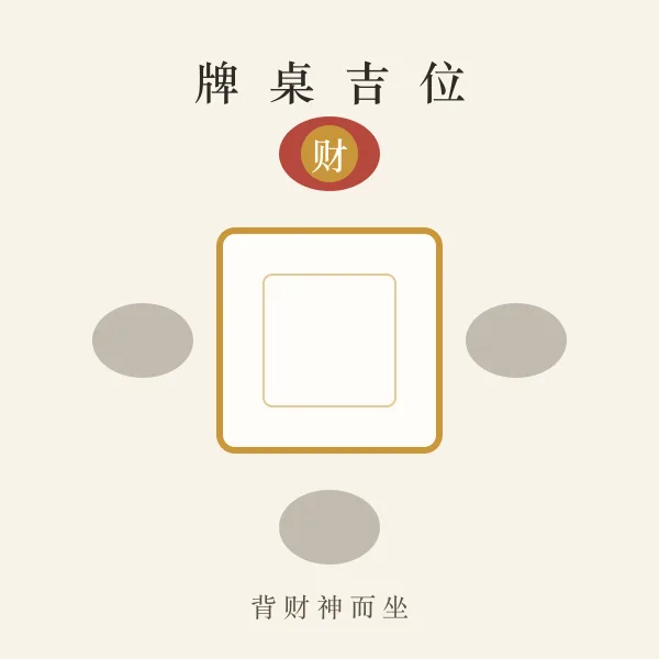 打牌座位方位示意