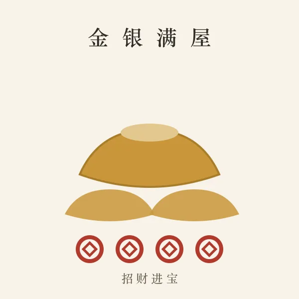金元宝与铜钱纹样