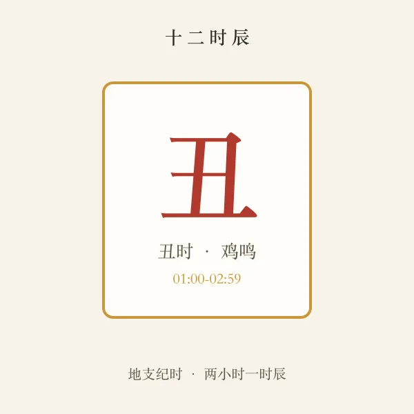 丑时时间对照