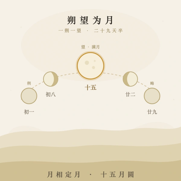 月相盈亏与农历月份