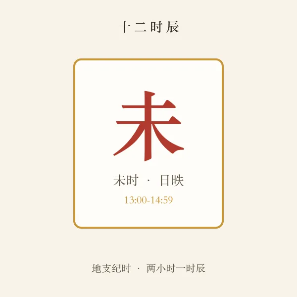 未时时间对照
