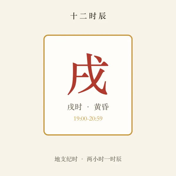 戌时时间对照
