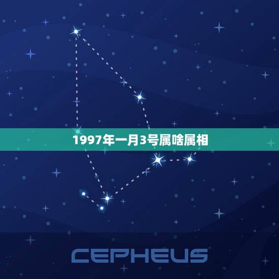 1997年一月3号属啥属相，1997年属什么生肖配对