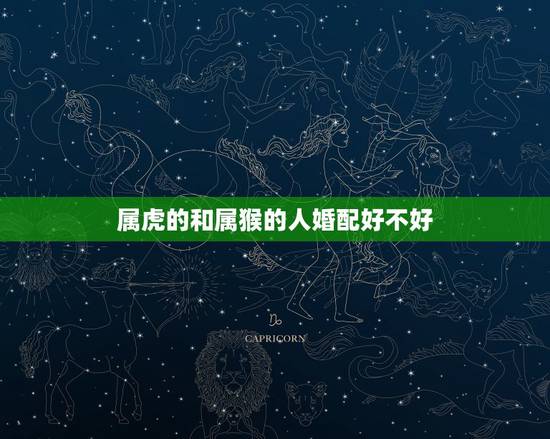 属虎的和属猴的人婚配好不好,1962年属虎男人和1968年属猴女子结婚 属虎的和属猴的人婚配好不好,1962年属虎男人和1968年属猴女子结婚