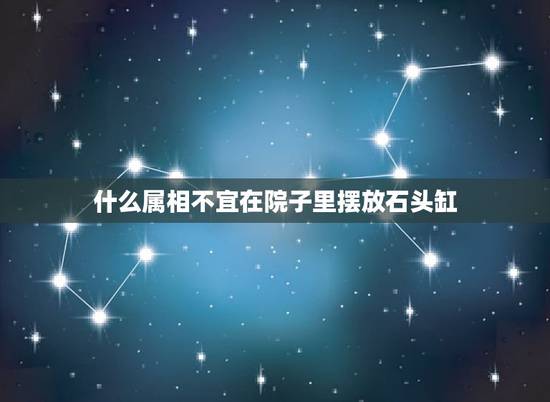 什么属相不宜在院子里摆放石头缸,石头放在家里哪个位置风水好? 什么属相不宜在院子里摆放石头缸,石头放在家里哪个位置风水好?