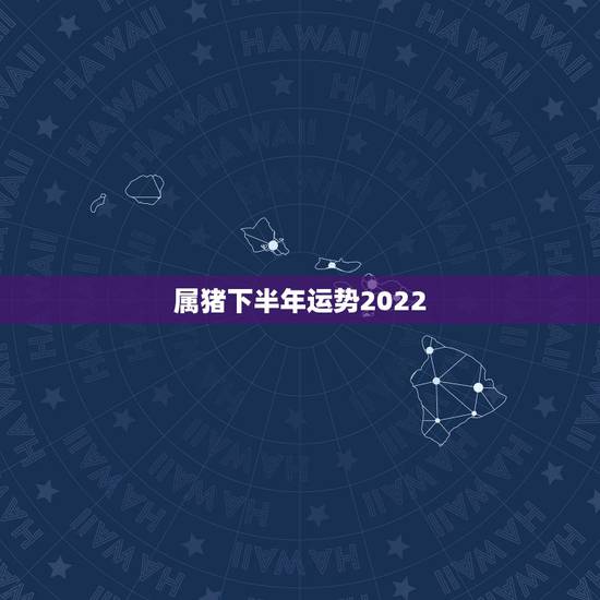 属猪下半年运势2022，2022年属猪人的全年运势