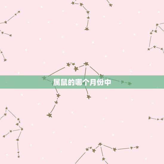 属鼠的哪个月份中，属鼠的今年适合买吗