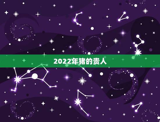 2022年猪的贵人，属猪2022 有贵人相助