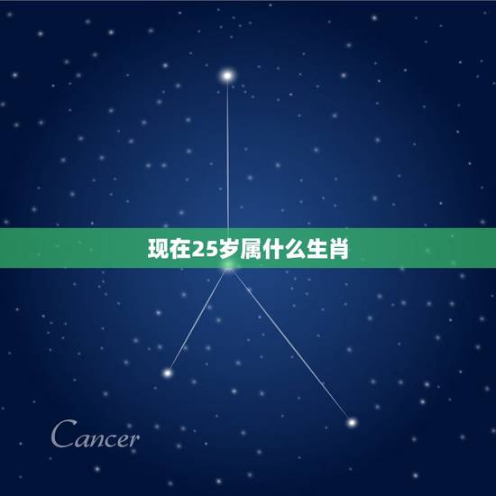 现在25岁属什么生肖，2022 年25岁属什么生肖