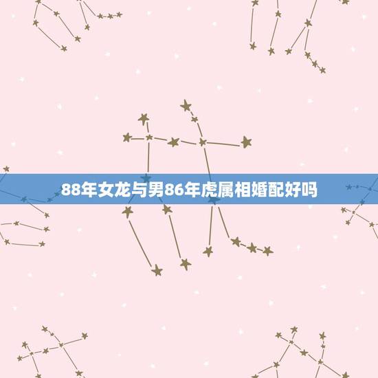 88年女龙与男86年虎属相婚配好吗,属虎男和属龙女相克吗 88年女龙与男86年虎属相婚配好吗,属虎男和属龙女相克吗