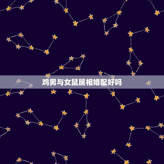 鸡男与女鼠属相婚配好吗，男属属鼠，属相配吗？结婚好不好？婚后是怎么