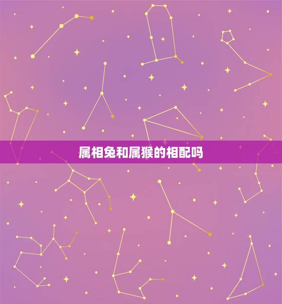 属相兔和属猴的相配吗，属相婚配：男属猴和女属兔相配吗