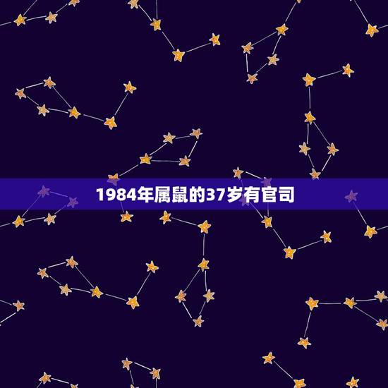 1984年属鼠的37岁有官司，84年属鼠37岁会离婚吗