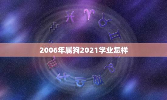 2006年属狗2021学业怎样，2006年4月28日生的狗2021年学