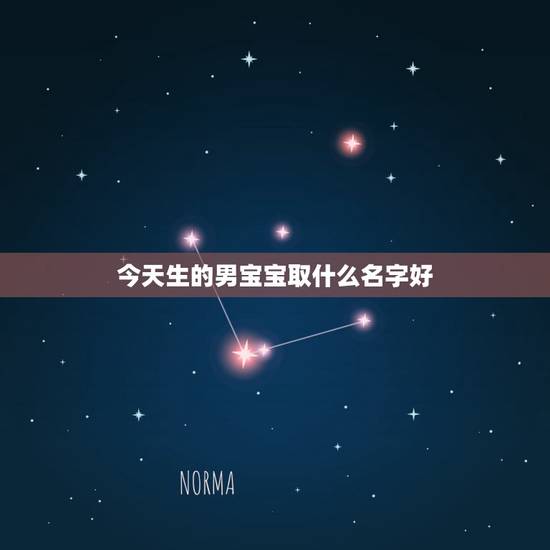 今天生的男宝宝取什么名字好，李姓男宝宝名字