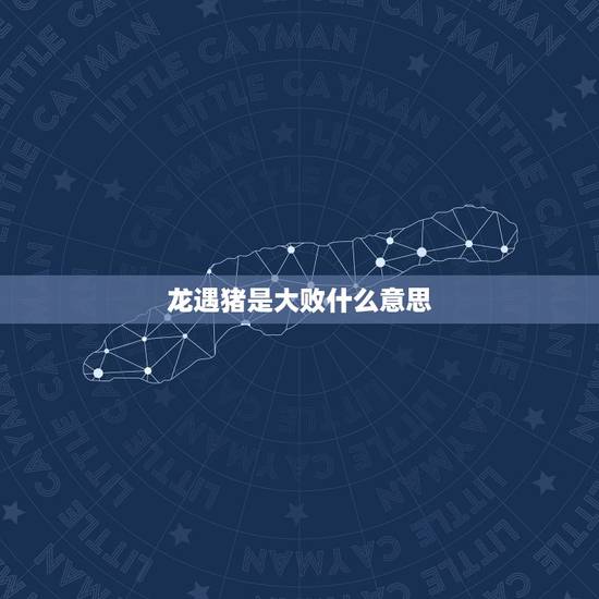 龙遇猪是大败什么意思，这是什么电影 ［宙斯之子大战九头龙 野山猪王 狮