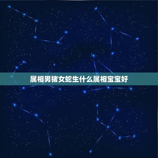 属相男猪女蛇生什么属相宝宝好，属相婚配：男属猪和女属蛇相配吗