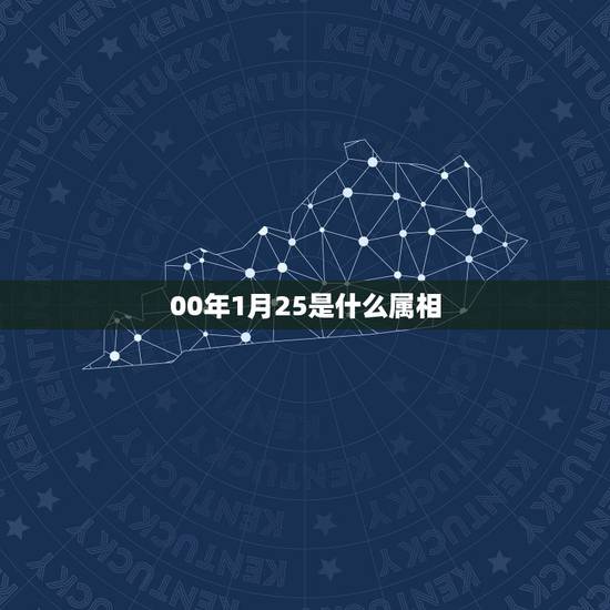 00年1月25是什么属相，00年属什么