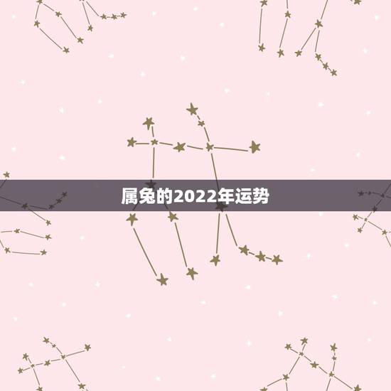 属兔的2022年运势,1987年属兔人2022年运势? 属兔的2022年运势,1987年属兔人2022年运势?