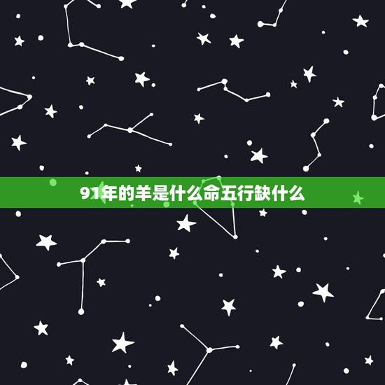 91年的羊是什么命五行缺什么，辛未土羊命五行缺什么