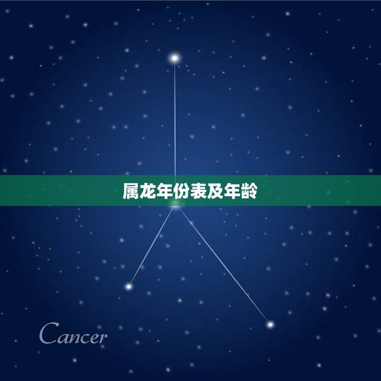 属龙年份表及年龄,十二生肖年龄对照表 属龙年份表及年龄,十二生肖年龄对照表