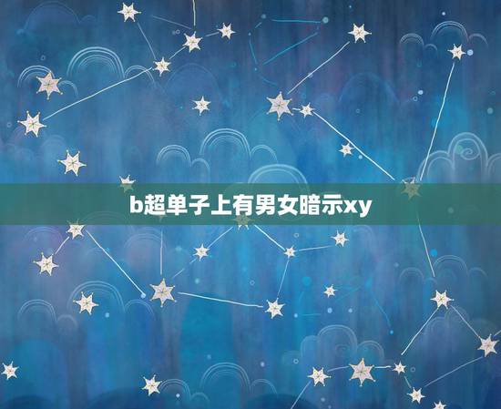 b超单子上有男女暗示xy，b超单子上有男女暗示2.9mmx1.6mm