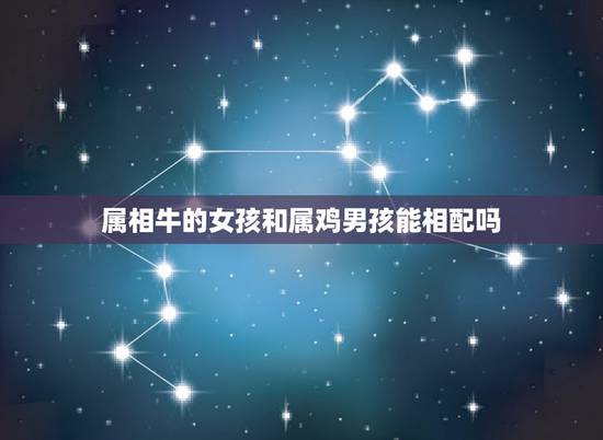 属相牛的女孩和属鸡男孩能相配吗，大家知道属牛的女生和属鸡的男生相配吗？