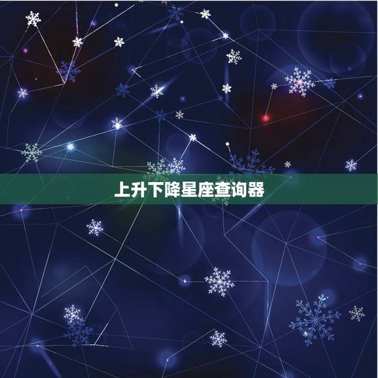 上升下降星座查询器 摩羯下降星座是什么