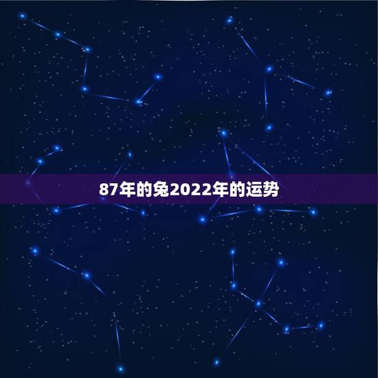 87年的兔2022年的运势，属鼠38岁后有十年大运