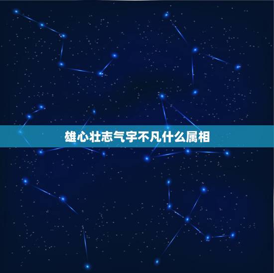 雄心壮志气宇不凡什么属相，气宇不凡什么意思