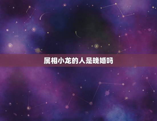 属相小龙的人是晚婚吗,属小龙的男人心地善良吗? 属相小龙的人是晚婚吗,属小龙的男人心地善良吗?