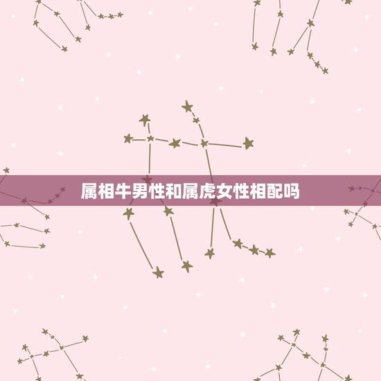 属相牛男性和属虎女性相配吗,85年属牛男和86年属虎女 婚配吗 ?谢谢 属相牛男性和属虎女性相配吗,85年属牛男和86年属虎女 婚配吗 ?谢谢