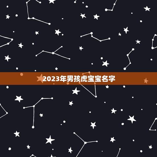 2023年男孩虎宝宝名字 属兔男宝宝取什么名字好
