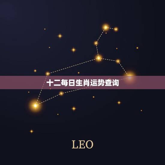十二每日生肖运势查询，十二星座十二生肖十二官十二星龙