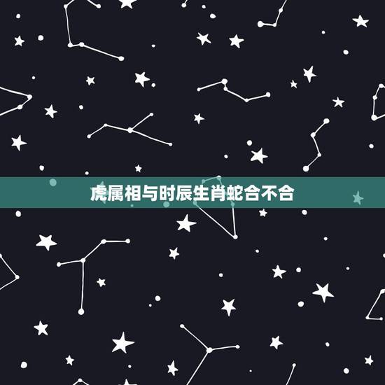 虎属相与时辰生肖蛇合不合,男虎女 蛇属相不合如何化解 虎属相与时辰生肖蛇合不合,男虎女 蛇属相不合如何化解