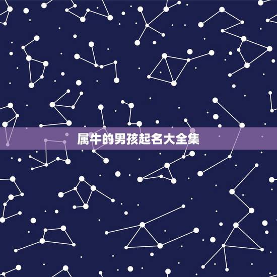 属牛的男孩起名大全集,取名网免费测名字打分100分答案 属牛的男孩起名大全集,取名网免费测名字打分100分答案