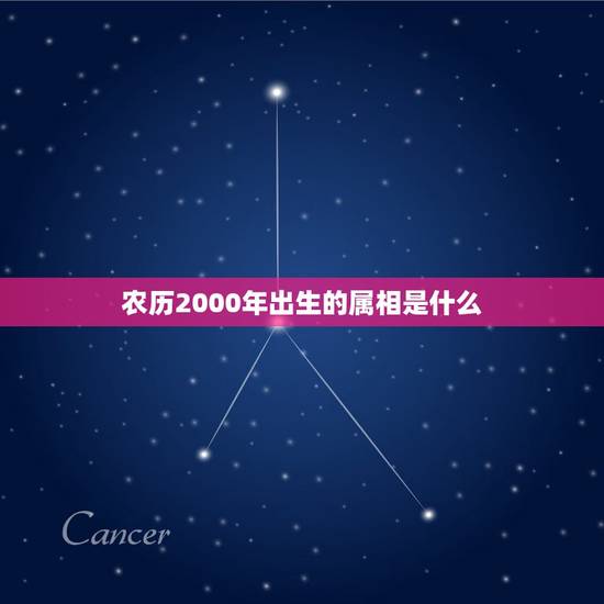 农历2000年出生的属相是什么，2000年1月11日出生的属相是什么？