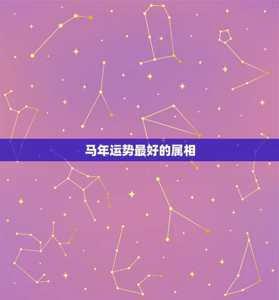 马年运势最好的属相，属马人今后最好的运势是那一年