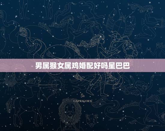 男属猴女属鸡婚配好吗星巴巴,男属猴女属鸡配吗 男属猴女属鸡婚配好吗星巴巴,男属猴女属鸡配吗
