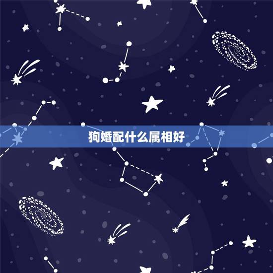 狗婚配什么属相好，狗跟什么属相配最好