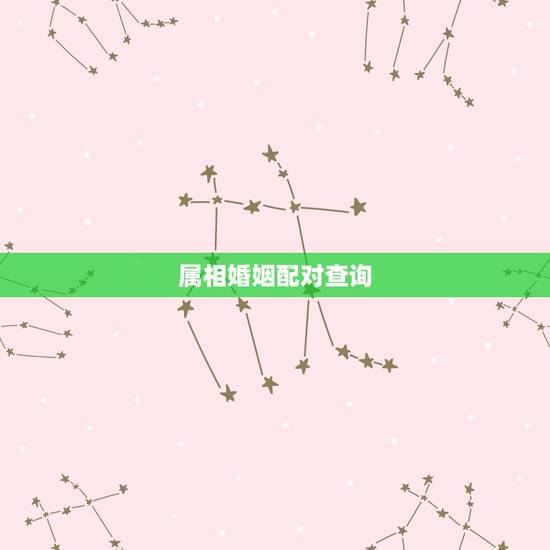 属相婚姻配对查询，十二生肖属相婚姻相配