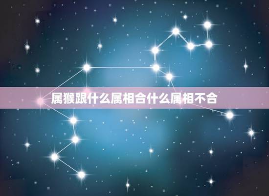 属猴跟什么属相合什么属相不合,属猴的和属什么的不和 属猴跟什么属相合什么属相不合,属猴的和属什么的不和