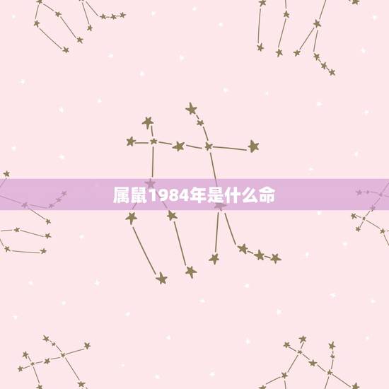 属鼠1984年是什么命,1984年生人属鼠是什么命 属鼠1984年是什么命,1984年生人属鼠是什么命