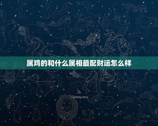 属鸡的和什么属相最配财运怎么样，属鸡男人配属相最配