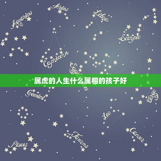 属虎的人生什么属相的孩子好，两个人都属虎生个什么属相的孩子好？